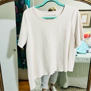 Marie Oliver Soft Cream Short Sleeve Top